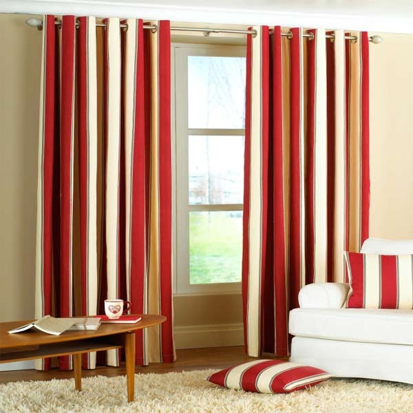 striped curtains for living room