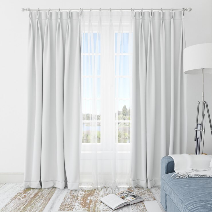 white curtains for living room